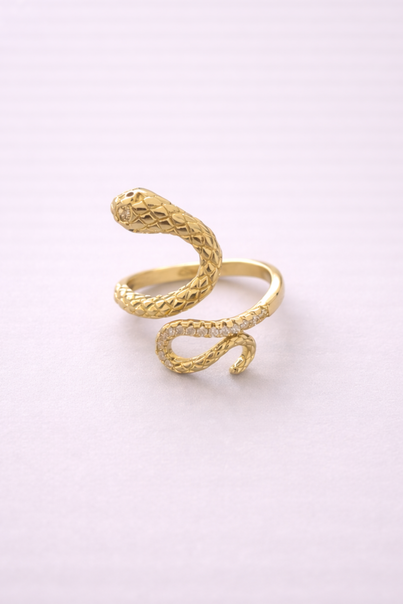 Inel Inox placat cu Aur - i004