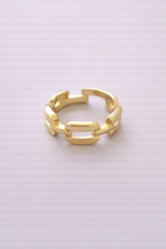 Inel Inox placat cu Aur - i002