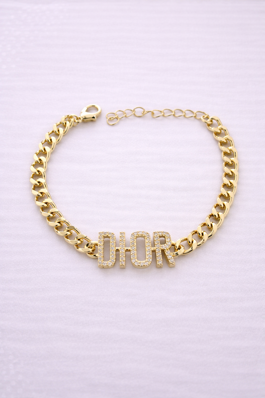 Bratara Inox placata cu Aur - B021