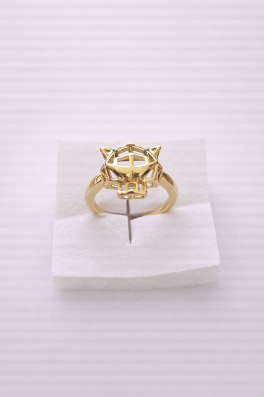 Inel Inox placat cu Aur - i009