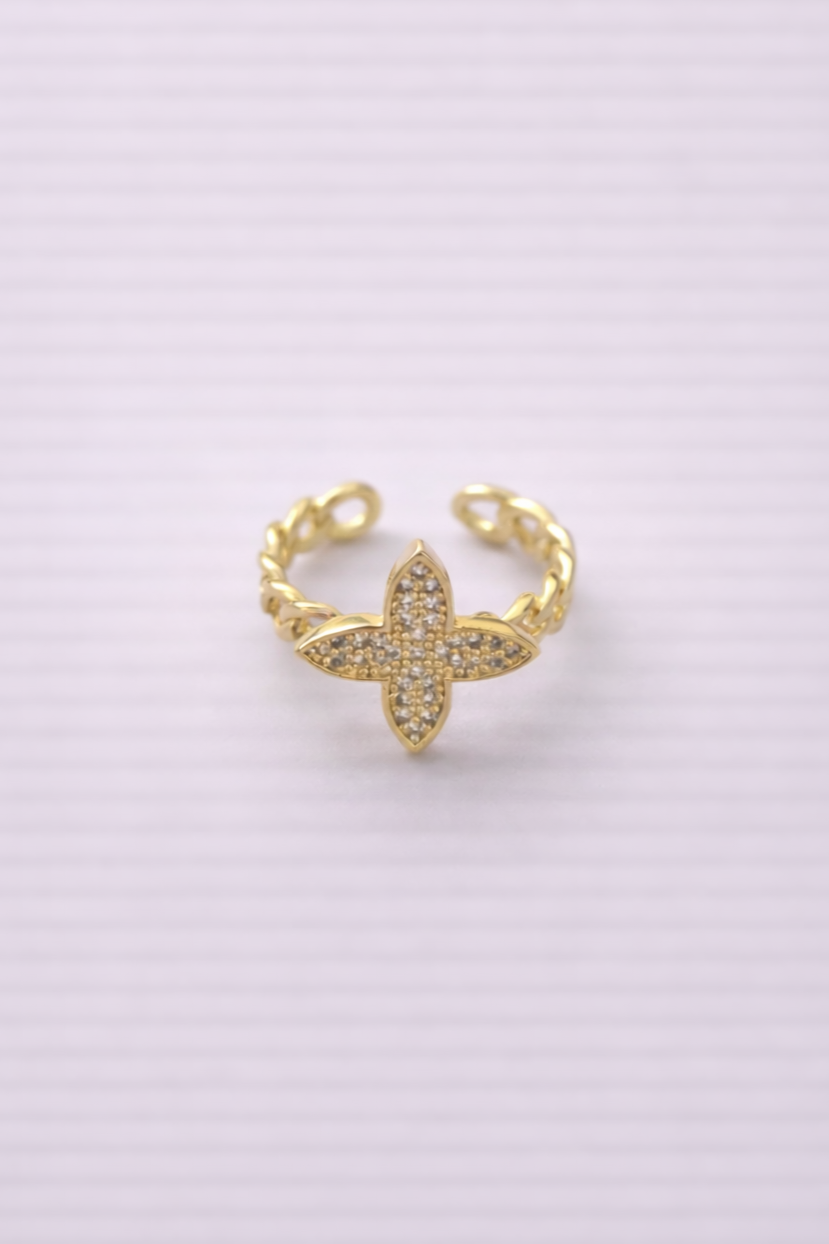 Inel Inox placat cu Aur - i010