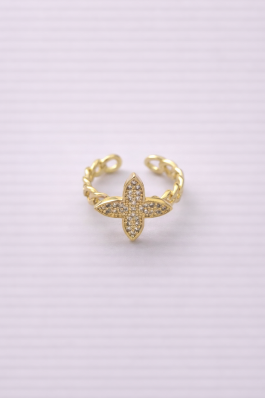 Inel Inox placat cu Aur - i010