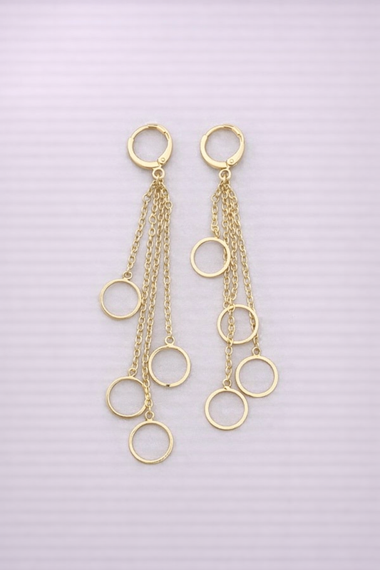 Cercei Inox placati cu Aur - C008