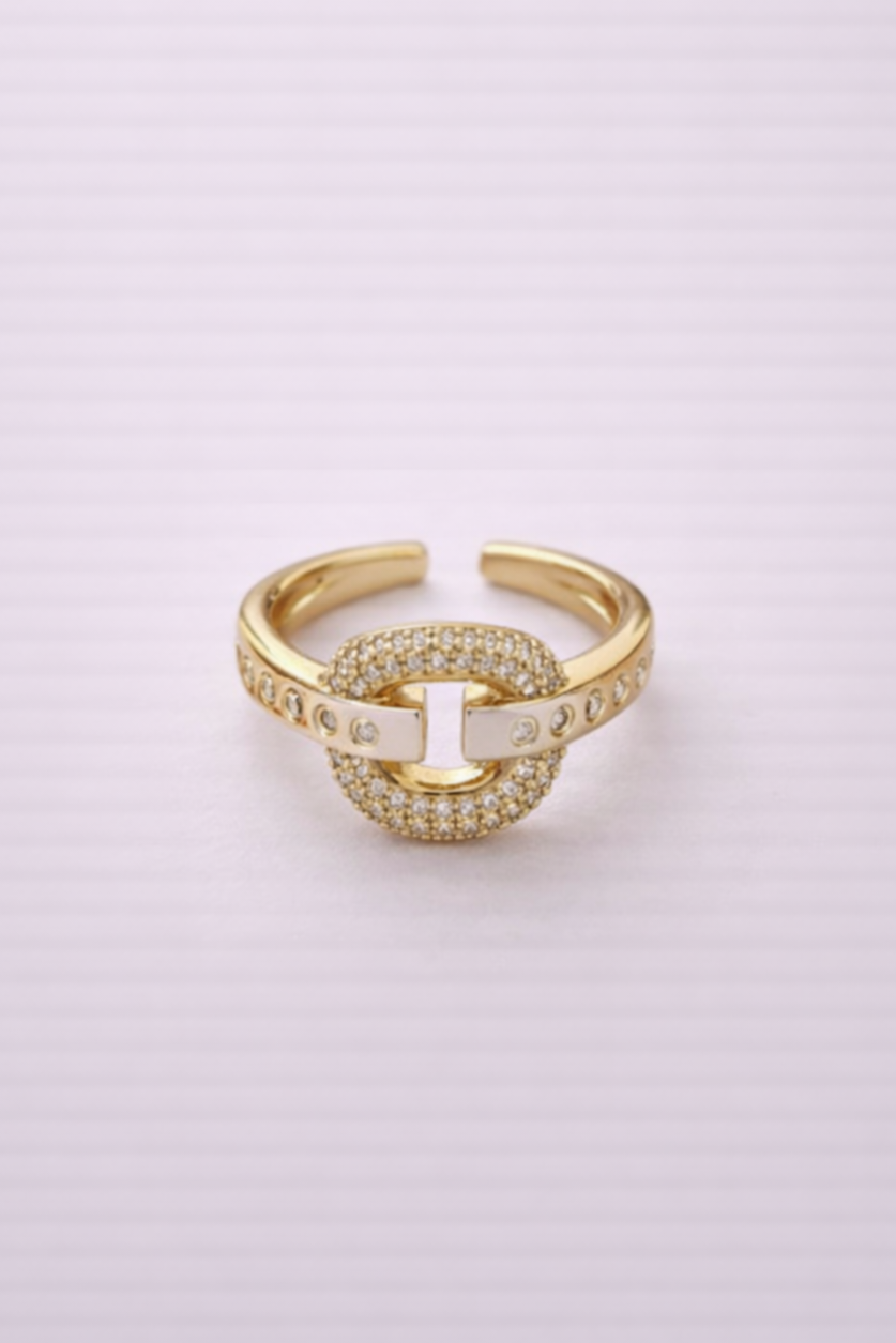 Inel Inox placat cu Aur - i008